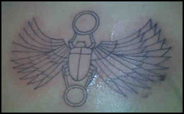Outline of tattoo